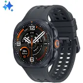 Samsung Zwarte titanium smartwatch - - Galaxy Watch Ultra 2 L715 LTE - 47,4 x 47,1 x 10,7 mm - Super AMOLED-scherm