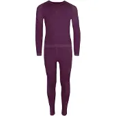TROLLKIDS - Kid's Hemsedal Baselayer Set - Synthetisch ondergoed 116, purper