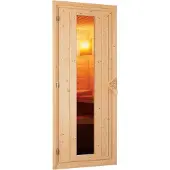 Karibu Sauna Jarin (Eckeinstieg), houten deur met isolatieglas, warmte-geïsoleerd, helder, oven 9 kW, , externe bediening, eenvoudig