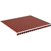 vidaXL Vervangingsdoek voor luifel 400x350 cm polyester oranje en bruin