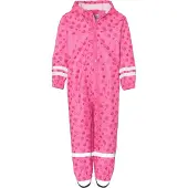 Playshoes Regenjas, jumpsuit, damesmodel, roze, knielengte, lange mouwen
