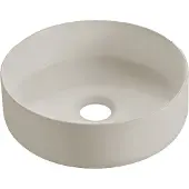 Wiesbaden Colosso Opzetwastafel Rond 36cm Keramiek - Beige - 8721214114032 - Wastafels, Opzetwastafels