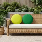 vidaXL Kussen met kussen HEERLEN 2 st Groen Polyester