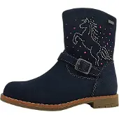 Lurchi Kinderschuhe Mädchen Reißverschluss Stiefel Blau Freizeit
