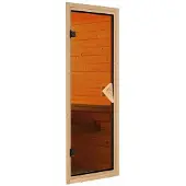 Karibu Sauna, binnencabine Amara: Infrasauna met 3 houten zitbanken, sauna met een wanddikte van 40 mm, stoomsauna inclusief montagemateriaal