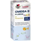 Queisser Pharma GmbH & Co. KG Doppelherz System OMEGA-3 vloeibaar, familieproduct met fruitsmaak, 250 ml oplossing