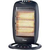 Ardes AR454B, Halogeen elektrische verwarming, Halogeen gas, Voor binnen gebruik, Zwart, 1200 W, 400 W