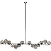 Kare Design hanglamp Scala Balls, zwart, 138x155x28 cm (hoogte/breedte/diepte)