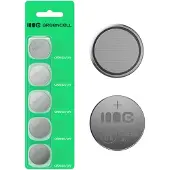 Green Cell Lithium knoopcelbatterij Greencell CR2032, 3V, 220mAh, 5 stuks