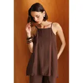 MixRay Brede-Pijpen Halter Jumpsuit