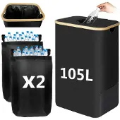 OEM Recyclingopslagzak, 105 liter inhoud, opvouwbaar design, 105 liter