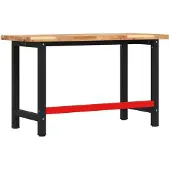 vidaXL Werkbank rechthoekig 140x60x83 cm massief acaciahout