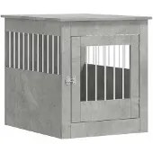 vidaXL Hondenkennel in meubelstijl, betonkleur, 64,5x80x71 cm, van houtvezel