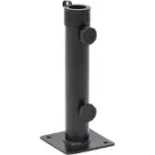 vidaXL Parasolstandaard voor masten met een diameter van 38/48 mm, matzwart, staal
