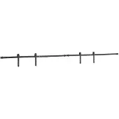 vidaXL Ophangset voor schuifdeur 244 cm koolstofstaal