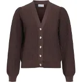 Object Dames Truien & Vesten Objorana L/s Re Knit Cardigan - Bruin - Maat XL