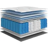 vidaXL Pocketveringmatras middelhard-hard 200x200 cm