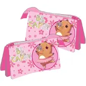 Mister License Capybara Dansende dieren - Etui met drie vakken, 22 cm