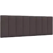vidaXL Hoofdbordkussen "Hanko" 120 cm stof donkerbruin