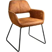 Riess Stoel MUSTANG met armleuningen microvezel antiek bruin - 38387