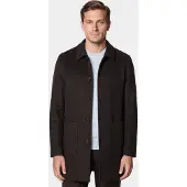 Profuomo overshirt bruin 100% wol