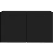 vidaXL Wandkast 60x36,5x35 cm bewerkt hout zwart