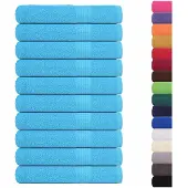 vidaXL Saunahanddoeken 10 st 80x200 cm 360 g/m 100% katoen turquoise