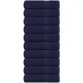 vidaXL Handdoeken FROGN 10 st 50x100 cm 360 g/m² marineblauw