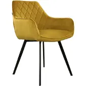 Kick Collection Eetkamerstoel Karl Velvet - Fluweel - Goud - Fluweelstof - Verkrijgbaar in diverse kleuren