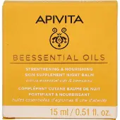 Apivita Beessential Oils Strengthening & Nourising Skin Supplement Night Balm 15 ml Balsem