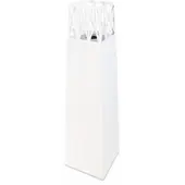 DIVINA FIRE Vulcano White 40x40x145 Bioethanol tuinhaard voor buiten