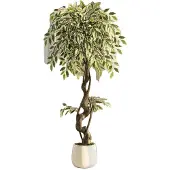 OEM Kunstplant, ficusboom, zeer realistisch, gemakkelijk in onderhoud, 120 cm
