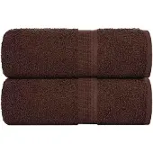 vidaXL Gastendoekjes FROGN 2 st 30x50 cm 360 g/m² bruin