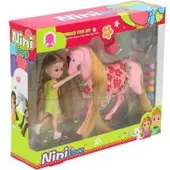 Top 1 Toys Nini Love paard+ pop 2 assorti