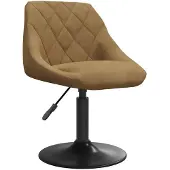 vidaXL Barkruk fluweel bruin