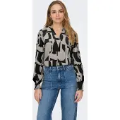 ONLY Blouse 'ONLMette' beige / zwart