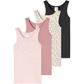 Schiesser Onderhemd ' Fine Rib Multi ' ecru / rosé / oudroze / zwart