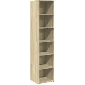 vidaXL Hoge kast 40x41x185 cm bewerkt hout sonoma eikenkleurig