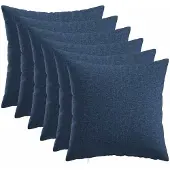 vidaXL Kussensloop 6 st HEERLEN Blauw 40 x 40 cm Stof