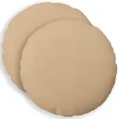 vidaXL Kussensloop 2 st HEERLEN Crèmekleurig Diam. 50 cm Stof