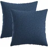 vidaXL Kussensloop 2 st HEERLEN Blauw 50 x 50 cm Stof