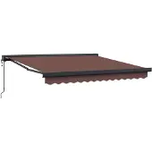 vidaXL Automatische markies, bruin, 300x250 cm