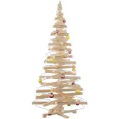 vidaXL Houten kerstboom KOTKA 180 cm Massief grenenhout Naturel