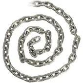 Osculati Din766 Iso Stainless Steel Chain 50 M 8 Mm Zilver