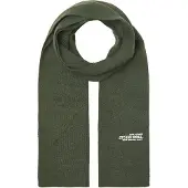 Jack & Jones Sjaal 'JACCOLL' donkergroen / wit