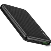 Travelhawk Powerbank - 10.000 mAh - 22,5 W Snelladen - Carbon zwart
