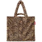 Reisenthel schoudertas Softshopper Leo Fake Fur bruine