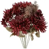 Countryfield Kunstbloem Chrysanthemum paars H48cm paars Kunststof Kunstbloem