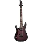 Schecter Omen Elite 7 Black Cherry Burst LH linkshandige elektrische gitaar