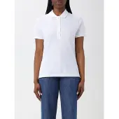 Lacoste Slim Fit Dames Poloshirt wit, Effen